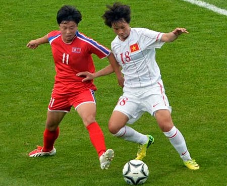  Tuyển nữ Việt Nam đã thảm bại 0-5 ở trận mở màn với CHDCND Triều Tiên
